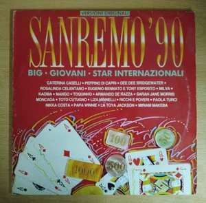 Various – Sanremo '90 Italy 2 × Vinyl LP Compilation - Imagen 1 de 6