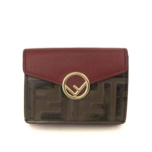 FENDI F Is Fendi Zucca Leather Trifold Wallet Bicolor/8BE1096 - Picture 1 of 8