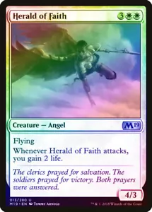 Herald of Faith FOIL Core Set 2019 / M19 NM White Uncommon MAGIC CARD ABUGames - Picture 1 of 1
