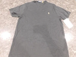 Polo Ralph Lauren Classic Fit T-shirt Men XLT Tall Black V- Neck Logo - Picture 1 of 2