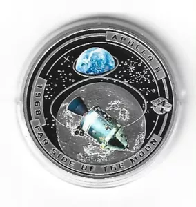 Salomon Inseln 1/2 Dollar 2020 Raumfahrt Apollo 8 Farbmünze - Picture 1 of 2