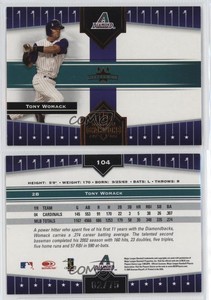 2005 Donruss Champions Orange Impressions /75 Tony Womack #104