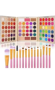 Eyeshadow Palette with 15Pcs Brushes Makeup Set, Pigmented 86 Colors Make up Set - Picture 1 of 1