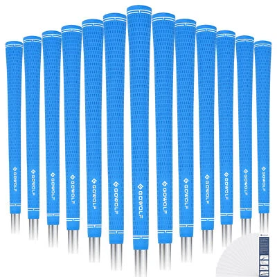 GOWOLF 13PCS Golf Grips Rubber Anti-Slip Golf Club Grip Standard/Midsize Anti-Slip