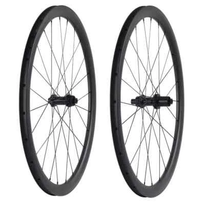 Gravel Road Bike Carbon Wheels 38*25mm 700c UD 3K 12K Tubeless Wheelset HG Hub - Image 1 of 4