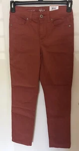 Style & Co Womens Sz 2 High Rise Straight Leg Tummy Control Pants Brick Oven - Picture 1 of 9