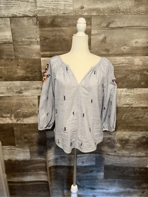 Blusa bordada terciopelo algodón Foto 1 de 4