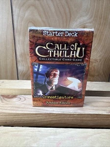 FFG Call of Cthulhu CCG/LCG Arkham Ed Starter Deck - Investigators SW (New) - Picture 1 of 4