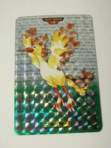 Bandai Carddass Japanese Pocket Monsters Prism Card Sticker: Green #146 Moltres - Picture 1 of 2