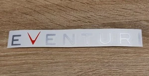 EVENTURI Aufkleber 20x180mm Silber Sticker Schriftzug Tuning Motorsport DUB - Picture 1 of 2