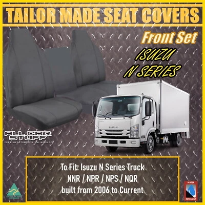 Canvas Seat Covers for Isuzu N Series (NNR/NPR/NPS/NQR) Truck: 2006 to Current - image 1 of 4
