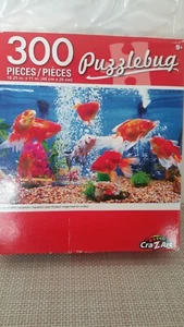 2018 Cra-Z-Art Puzzlebug 300pc Puzzles Colorful GoldFish Aquarium New Sealed - Picture 1 of 6