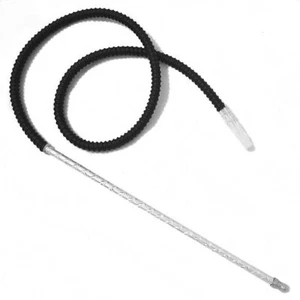 Nouveau tuyau de luxe pour chicha Argent 73 pouces lavable avec tige élégante - Bild 1 von 2