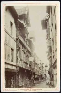 LISIEUX, RUE AUX FEVES - Photo Format Cabinet fin XIX - Picture 1 of 1