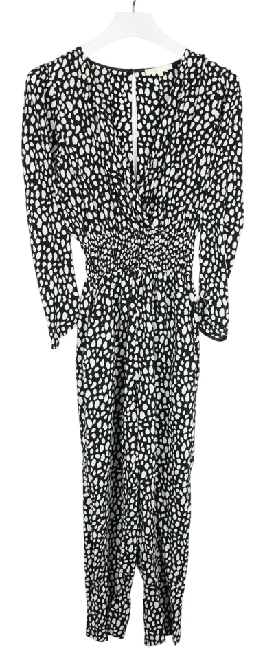 MAJE Posima Imprime Jumpsuit Damen (EU) 38 Langarm Bedruckt Tiefes V-Ausschnitt - Bild 1 von 4