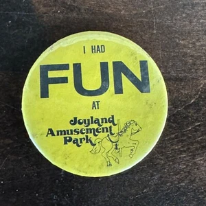 Botón retrovisor vintage ""Me divertí en el parque de atracciones Joyland"" Topeka Kansas - Imagen 1 de 3