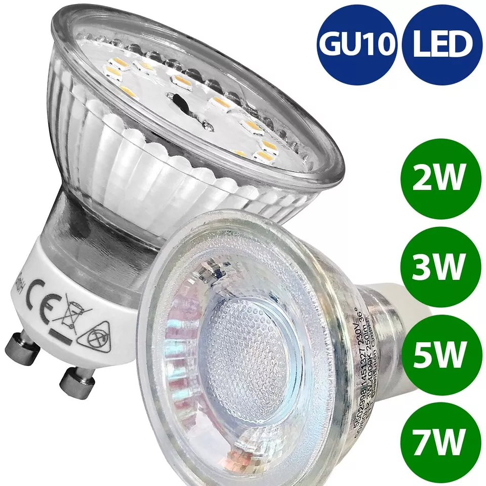 GU10 LED Spot Reflektor Strahler Lampe 2W 3W 5W 7W dimmbar warmweiß neutralweiß - Bild 1 von 1
