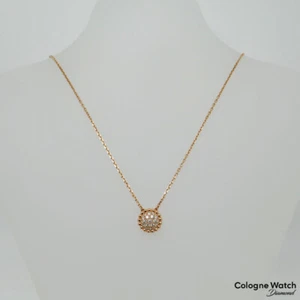 Van Cleef & Arpels Collier Anhänger Perlée 0,34ct Brillant 750/18K Roségold - Bild 1 von 7