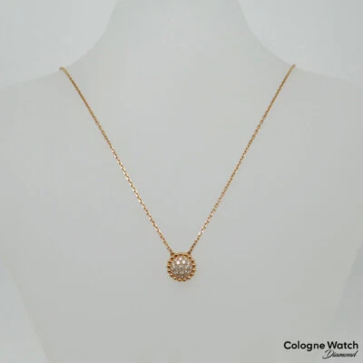Van Cleef & Arpels Collier Anhänger Perlée 0,34ct Brillant 750/18K Roségold - Bild 1 von 4