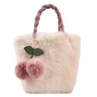 Girl Cute Plush Faux Fur Cherry Bag Furry Fluffy Handbag Crossbody Casual Winter