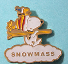 Snowmass Snooy & Woodstock Ski  Pin (larger 1 1/4" sz)