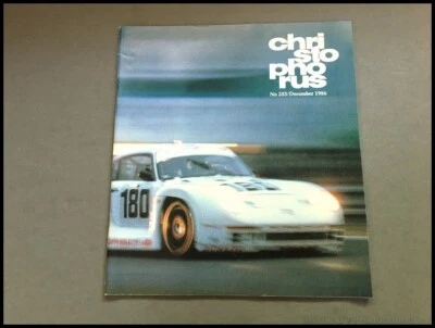 1986 Porsche Christophorus Magazine Brochure 203 Race Car 911 Racing Foto 1 de 4