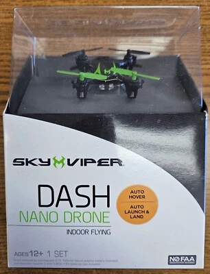 SKY VIPER DASH INDOOR FLYING NANO DRONE - NEW - Image 1 of 2