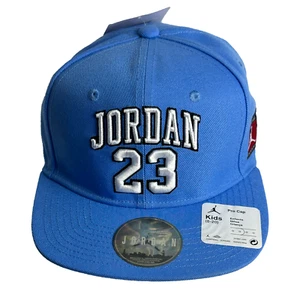 Nike Jordan Cappello Jumpman Maglia Grande Bambini Tesa Piatta Berretto Blu Gioventù Età 8-20 - Foto 1 di 7