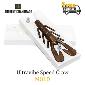 Ultravibe Speed Craw Fishing Lure Bait Mold Soft Plastic 90 mm - Picture 1 of 3