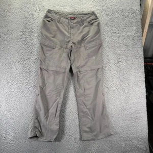The North Face Cargo Pants Womens Sz 12 Gray Straight Convertible Nylon Outdoors - Picture 1 of 13