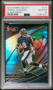 Lamar Jackson - 2019 Panini Select #214 Field Level - Silver Prizm MVP | PSA 10 - Picture 1 of 2