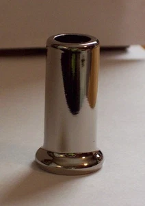 1 1/2 ZOLL VERNICKELT GESTANZTER STAHL LAMPENHALS LAMPE TEIL NEU 50319J - Bild 1 von 3