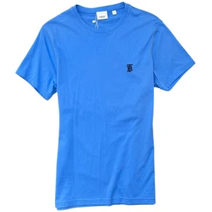 Burberry Men's Embroidered Logo T-Shirt Blue L - Picture 1 of 12