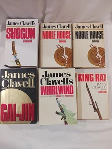 Shogun Series James Clavell Book Lot HARDCOVER 1st Edition & BCE Asian Saga Vtg  - Imagen 1 de 24