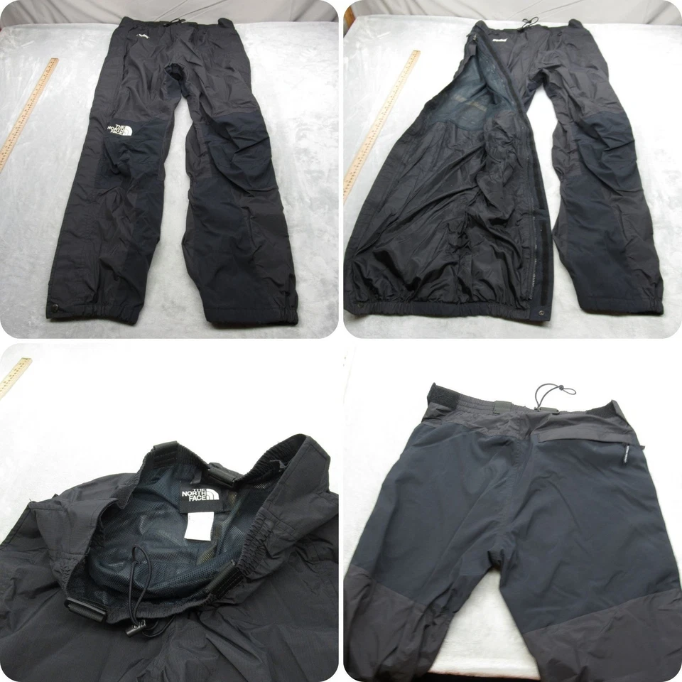 North Face Snow Pant Men Large 34x32 Black Ripstop Waterproof Full Zip Unlined - Image 1 of 4