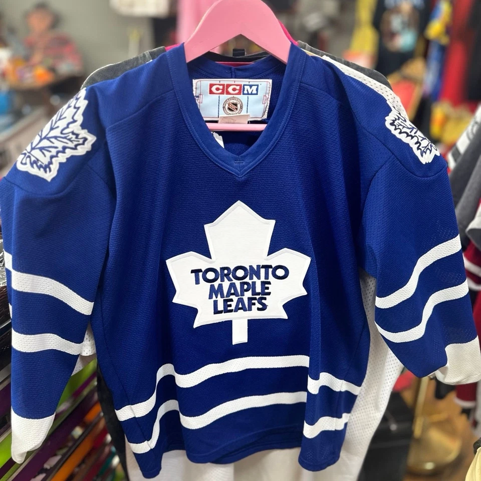 Vintage CCM Toronto Maple Leafs Jersey M NHL Hockey Throwback Blue White - Image 1 of 4