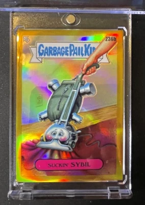 GOLD /50 🔥 2023 Topps Chrome Garbage Pail Kids Series 6. Suckin’ Sybil.  - Image 1 of 3