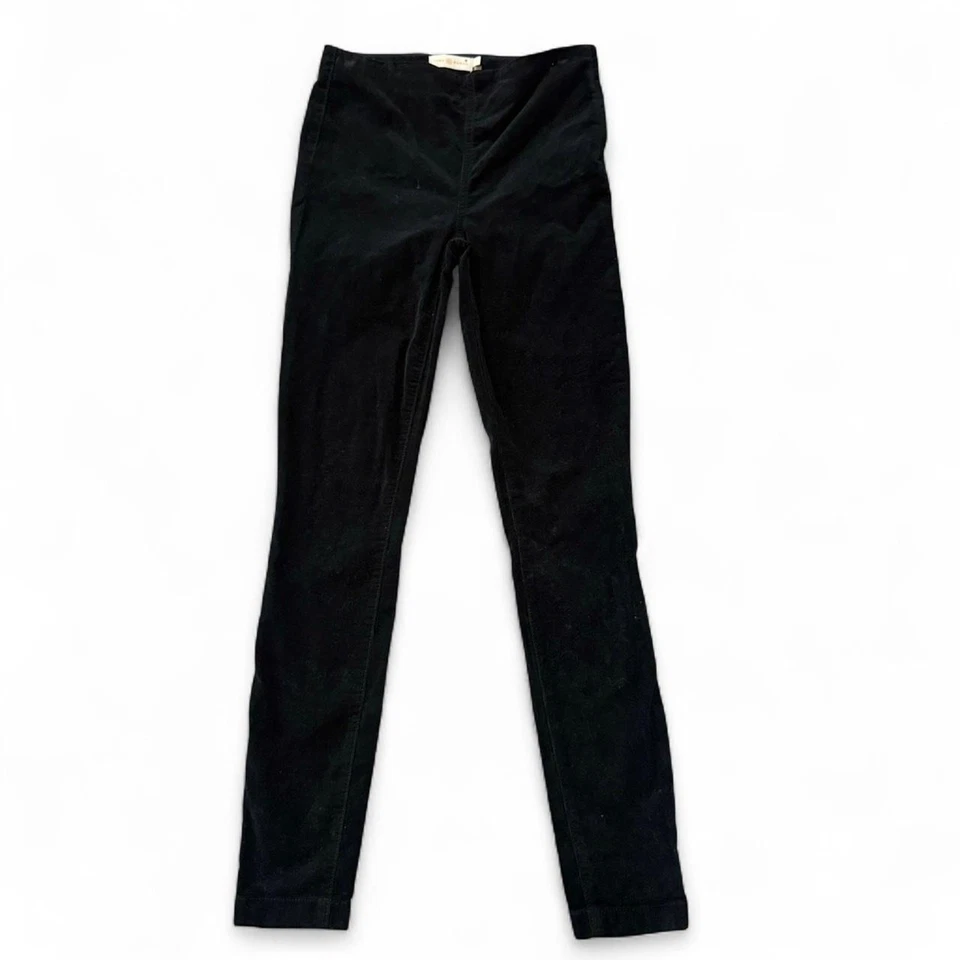 Tory Burch Black Corduroy Straight Skinny Leg Pants  Size 24 - Image 1 of 4