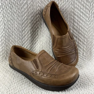 Kalso Technology Earth Schuh Shake braun hellbraun Leder Slipper gerafft 8,5 B Damen - Bild 1 von 13