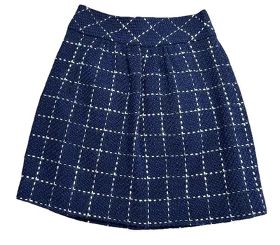 Falda para mujer Maeve Anthropologie talla 4 tweed mezcla de lana preppy línea A limpia Foto 1 de 4