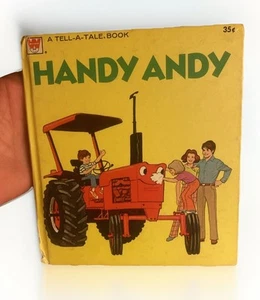 HANDY ANDY ~ vintage children's Whitman Tell-A-Tale Book, tractor, farm, VG+ - Picture 1 of 7