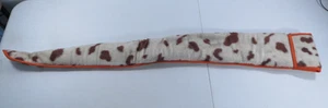 Vintage Cow Print Fleece Green Satin Lined Rifle Shotgun Sock Case Bag 52" - Picture 1 of 11
