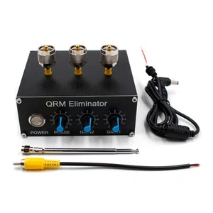 Black Aluminum Alloy QRM Eliminator X-Phase 1-30 MHz HF Bands Amplifier - Zdjęcie 1 z 11
