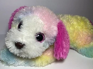 Ty Classic Yodeler Plush Dog Tie Dye Rainbow  Puppy Floppy 21” Stuffed Animal - Picture 1 of 9