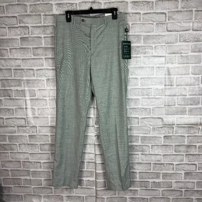 Pantalones de vestir rayados verdes claros Lauren Ralph Lauren UltraFlex para hombre 30 x 32 nuevos con etiquetas Foto 1 de 4
