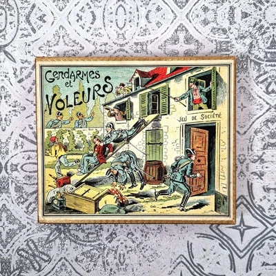 Jeu de société ancien « Gendarmes et Voleurs » - JJF - Photo 1/4