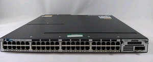 Cisco WS-C3750X-48T-L V02 48 Port PoE Gigabit Switch C3KX-NM-10G (Tested) - Picture 1 of 8