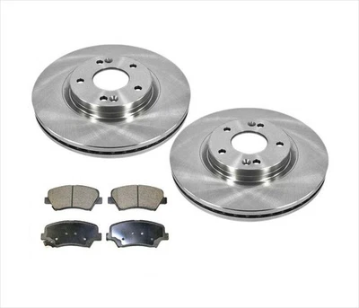 前刹车盘转子带陶瓷前垫适用于 10-12 现代圣达菲 — 第 1/4 张图片