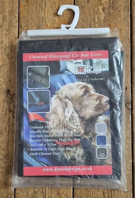Funda de asiento de coche universal impermeable diseño danés - carbón oscuro - 115 x 140 cm  Foto 1 de 4