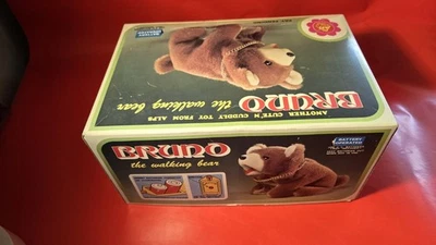 Lindo juguete de peluche Bruno el Oso Caminante de los Alpes caja original Foto 1 de 4